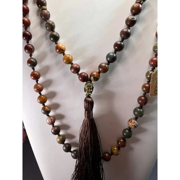 Cherry creek jasper mala necklace - Picture 1 of 10